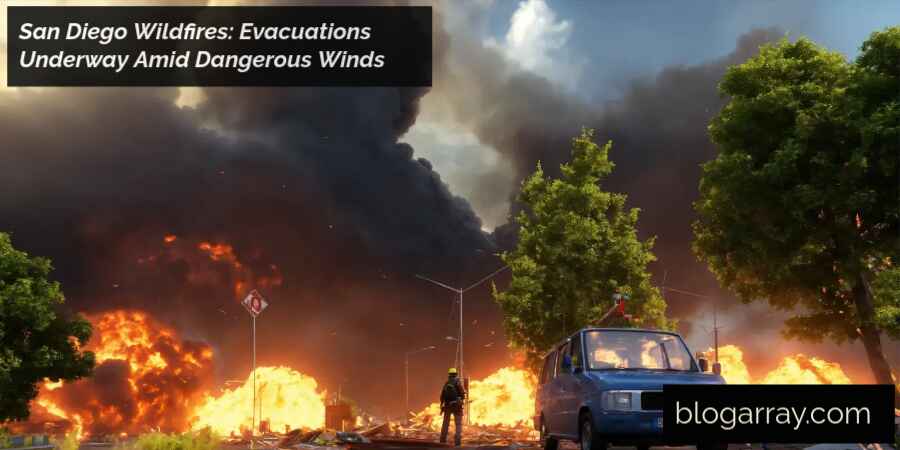 San Diego Wildfires: Evacuations Underway Amid Dangerous Winds